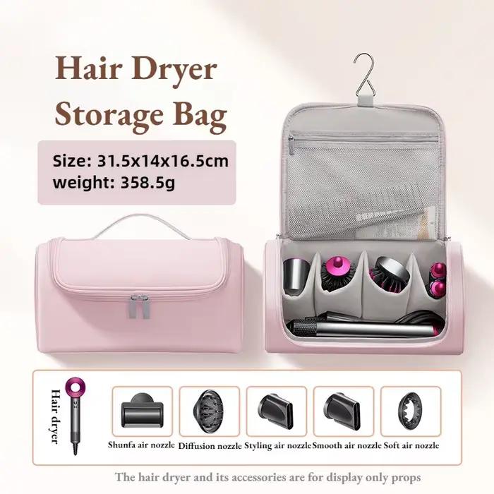 Sac de rangement pour sèche-cheveux de grande capacité, étui de voyage anti-poussière, pochette de r