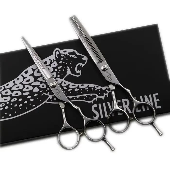 Ensemble de ciseaux de coiffure professionnels de 5.5 pouces, coupe + ciseaux de barbier amincissant