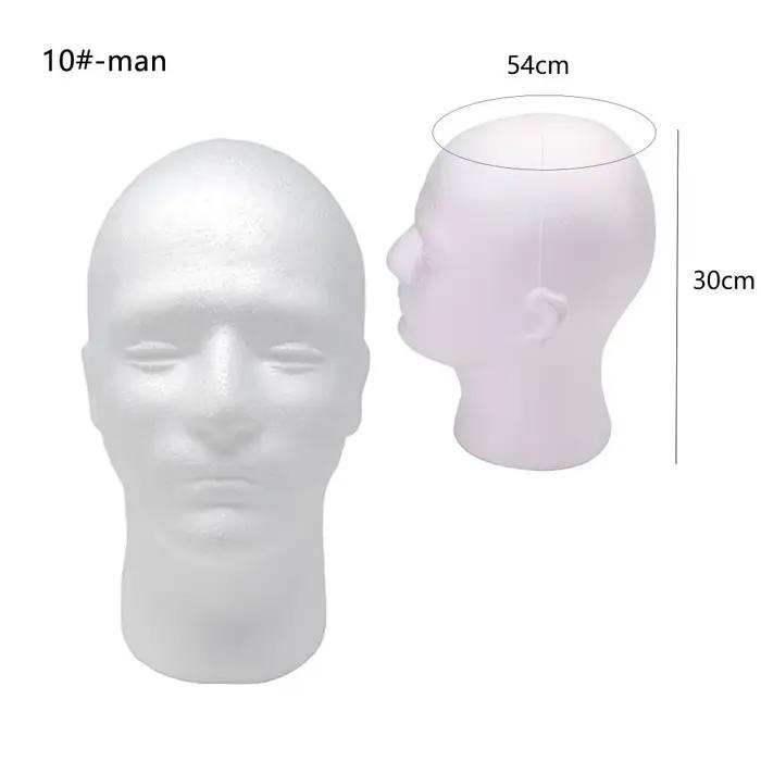 DUNIWig-Présentoir de Perruque en Mousse, Modèle de Tête de Mannequin T1, Support de Postiches, Modè