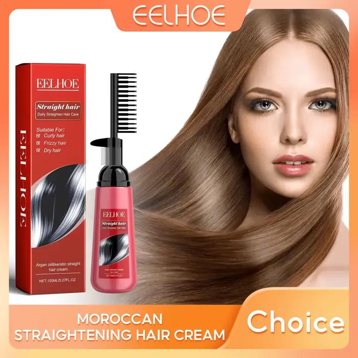 E ELBathroom-Crème pour cheveux raides, KerBrian, lissage lisse, adoucissant pour cheveux crépus, tr