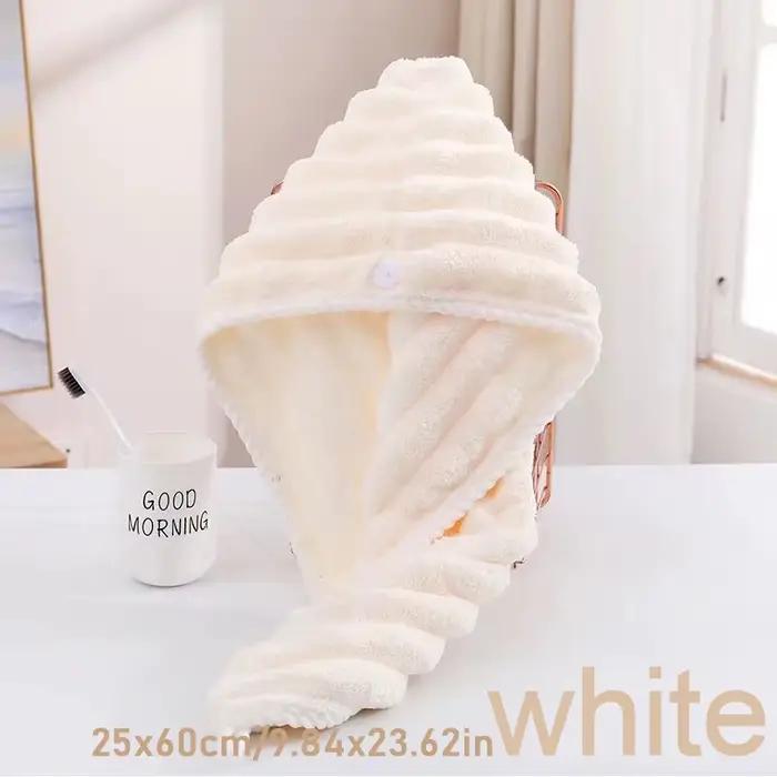 Nouveau bonnet pour cheveux secs pour femmes, foulard épais et Super absorbant pour essuyer les chev