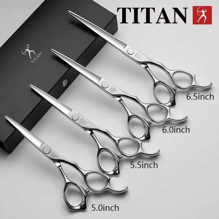Titan ciseaux à cheveux professionnels coupe amincissante ciseaux à cheveux de barbier ciseaux de co