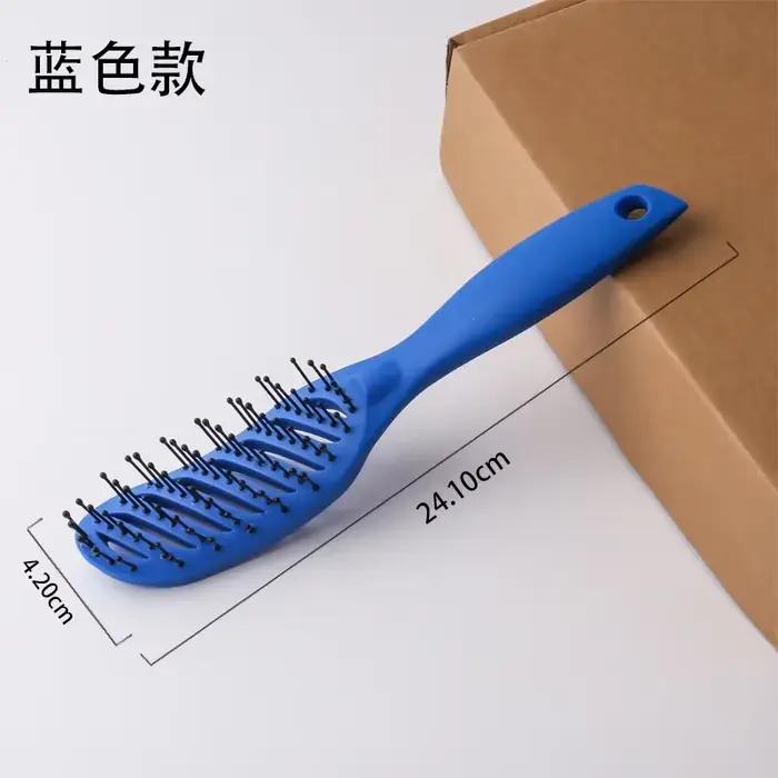 Brosse démêlante 9 rangées pour cheveux raides, bouclés ou mouillés, brosse de coiffage et de massag
