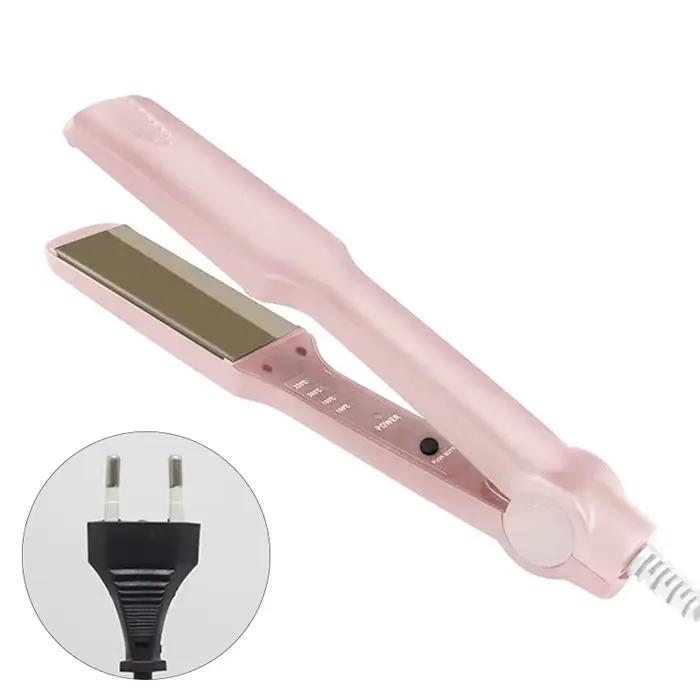 Lisseur de cheveux à double usage, chauffe rapidement, plaque chauffante en céramique professionnell