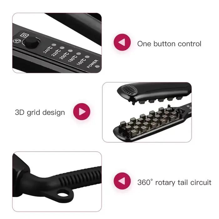 Fer à cheveux volumisant professionnel en céramique, volume de cheveux durable pour cheveux courts o