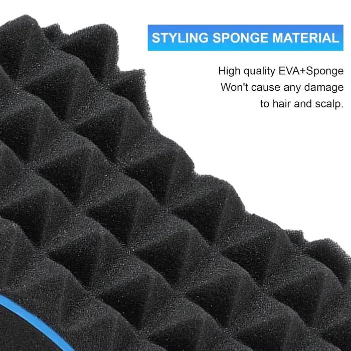 Ensemble d'éponges à cheveux torsadées magiques 3 pièces/ensemble, brosse éponge à gros trous pour c