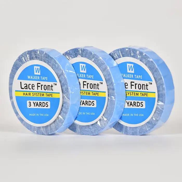 1/2/3 rouleau 0.8 CM * 3 Yards Super cheveux ruban bleu ruban adhésif Double face pour Extension de 