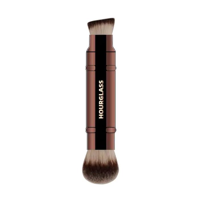 Pinceaux de maquillage multifonctionnels sablier, pinceau de fond de teint à double extrémité et pin