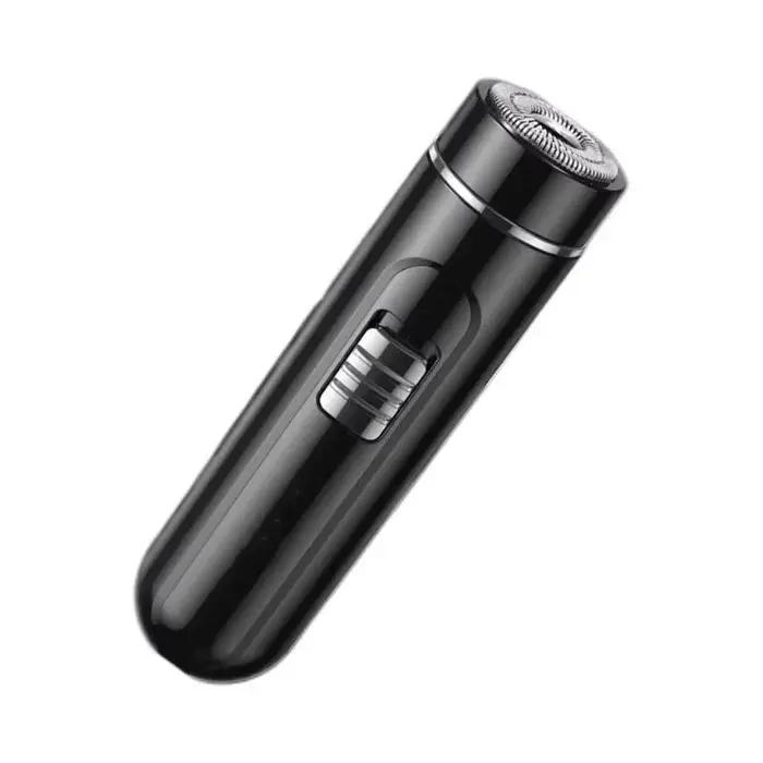 Rasoir électrique compact pour homme, aste par USB, support et séchage, utilisation facile à un bout