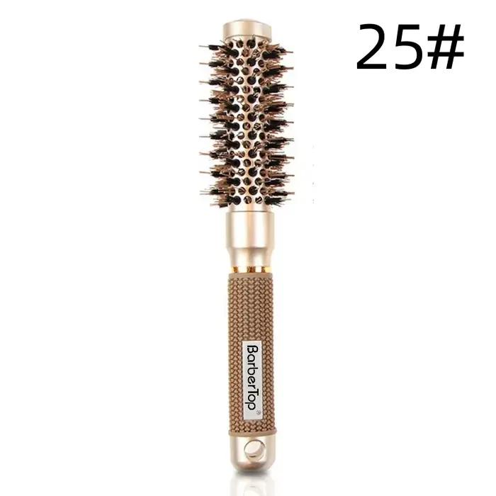Brosse à cheveux à baril thermique ionique pour femmes, brosse ronde pour le séchage par soufflage, 