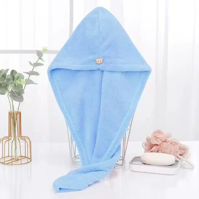 Serviettes en microfibre à séchage rapide pour cheveux, accessoires de salle de bains, bonnet d'alla