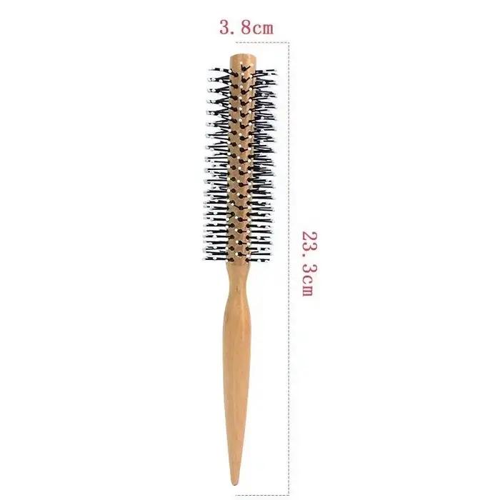 Mini brosse à cheveux ronde en Nylon, peigne de coiffure bouclé, peigne roulant, brosse ronde pour c