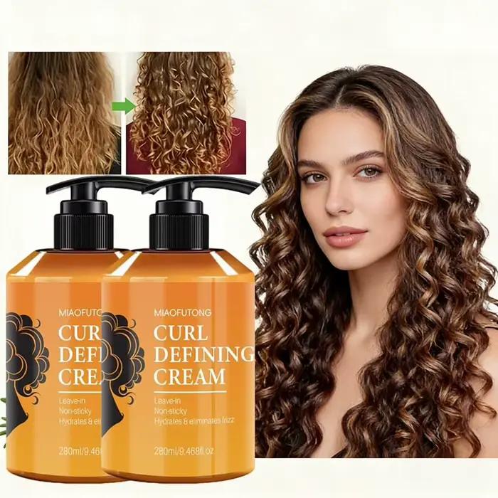 Crème définissante pour boucles marocaines 280 ml, crème capillaire pour maintenir les boucles, reha