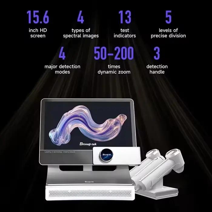 Analyseur de cuir chevelu intelligent T5 AI, microscope numérique HD LED de bureau pour usage domest