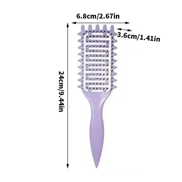 Peigne de Massage pour cheveux, brosse à cheveux en Nylon, brosse à cheveux bouclée démêlante pour S