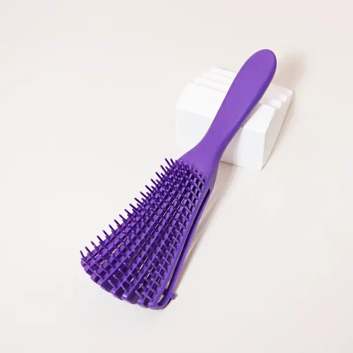 Brosse de massage du cuir chevelu, brosse à cheveux antistatique pour boucles humides, outil de coif