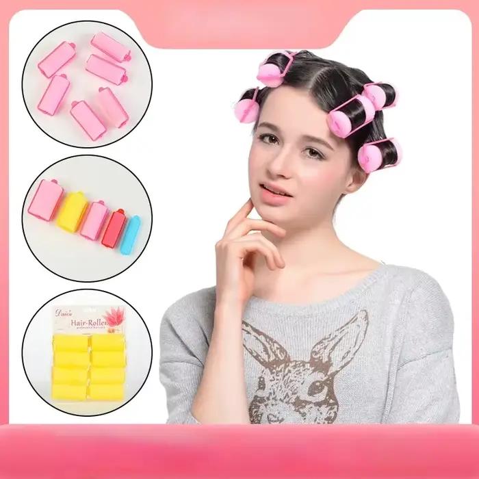 6-14 pièces éponge douce mousse coussin bigoudis bigoudis Salon de coiffure barbier bricolage boucle