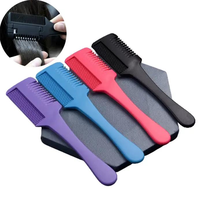 Peigne de coupe de cheveux, brosses à cheveux avec lames de rasoir, tondeuse à cheveux, outils aminc