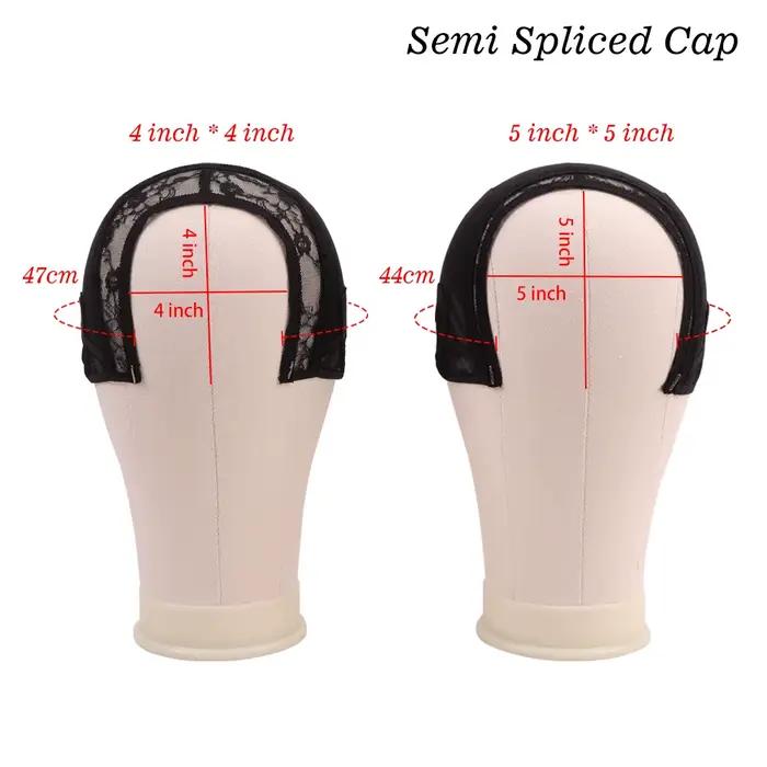 Plussign – bonnet de perruque demi-épissure avec cordon de serrage, bande en Silicone pour la coutur