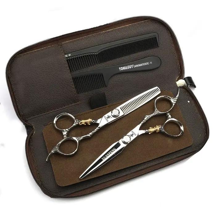 XUANFENG – ciseaux à cheveux professionnels de 6 pouces, ensemble de ciseaux de coupe et d'amincisse