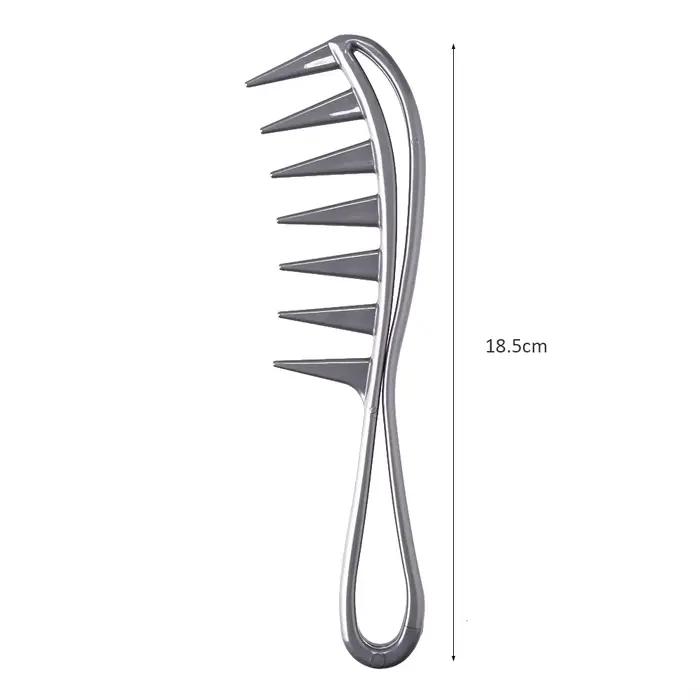 Peigne requin à dents larges, exfoliant, bouclé, pour salon de coiffure, outil de coiffure, spécial 