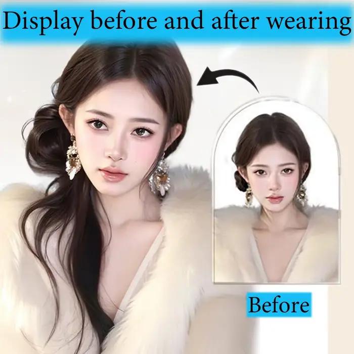 Perruque synthétique extra-longue style chignon barbe de dragon, rétro coréen, élégante et décontrac