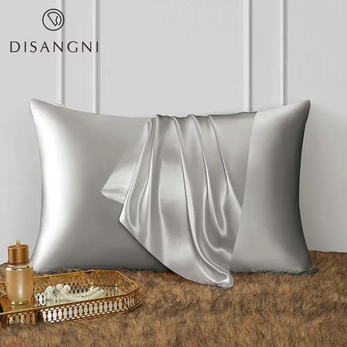 DISANGNI 22 Momme Taie d'oreiller 100 % soie de mûrier naturelle pour cheveux et peau - Pure soie do