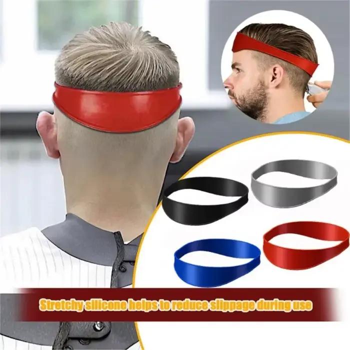 Bande de sauna incurvée en silicone pour la coupe des cheveux à la maison, modèle de rasage, guide d