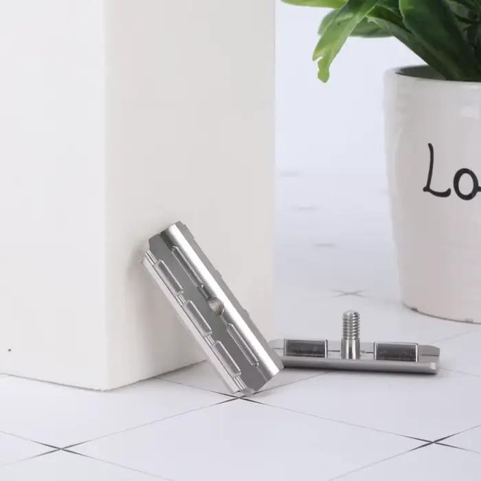 Tête de rasoir à double tranchant de sécurité en acier inoxydable Yaqi Telstar 316 pour hommes
