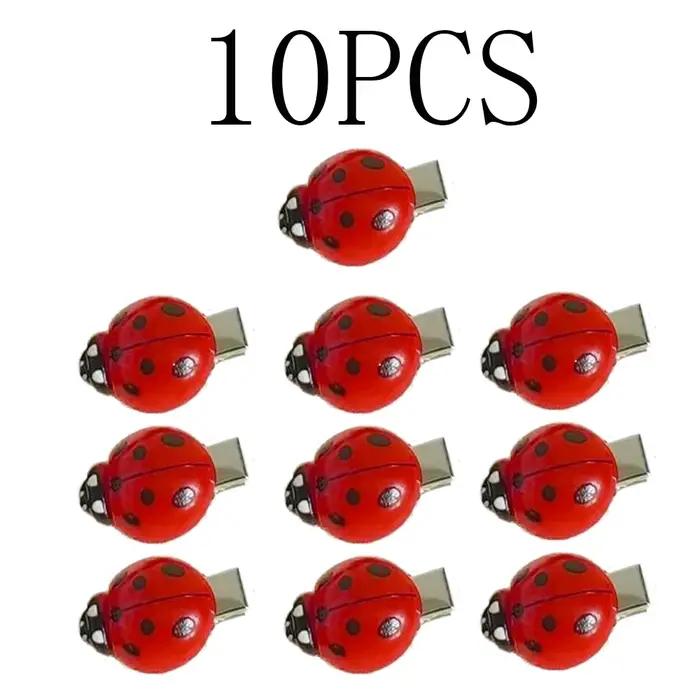 Pinces à cheveux coccinelle 10/20 pièces, pinces à cheveux insectes animaux, accessoires pour cheveu