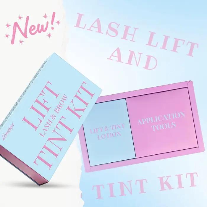 Kit Lomansa Lash Lift et Coloration Noir Intense pour Cils – Tenue Forte 4 Semaines, Courbure Nature