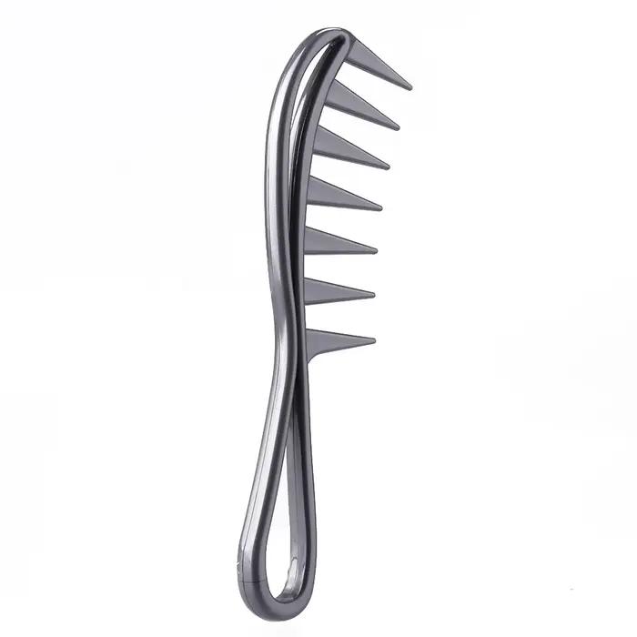 Peigne requin à dents larges, exfoliant, bouclé, pour salon de coiffure, outil de coiffure, spécial 