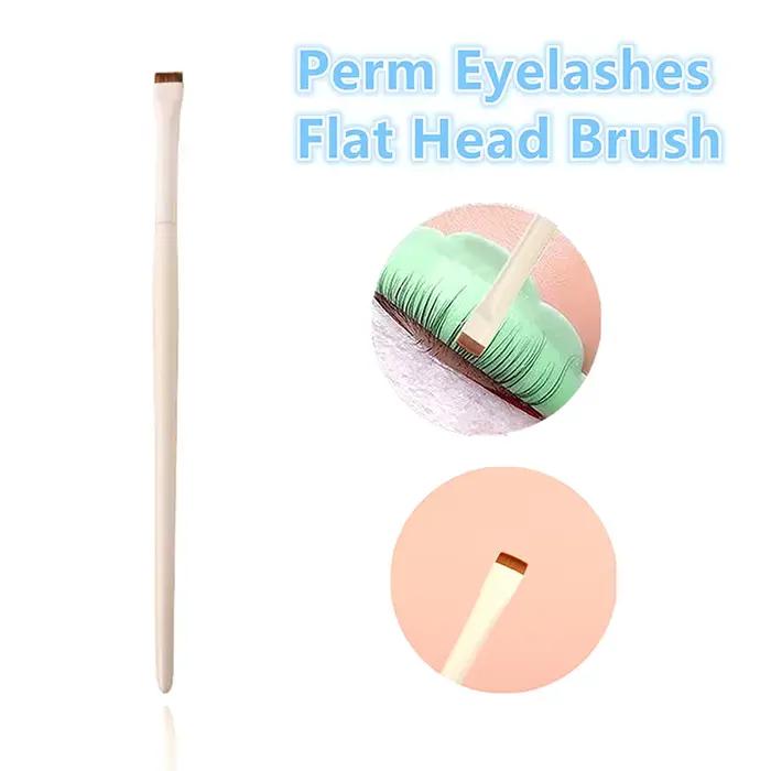 Brosse permanente à tête plate, 5 pièces, brosse de coiffure, stratification des cils, outil de sépa