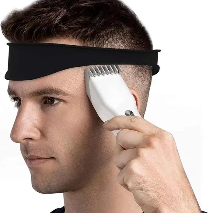 Bricolage maison coupes de cheveux bandeau incurvé Silicone décolleté modèle de rasage et Guide de c