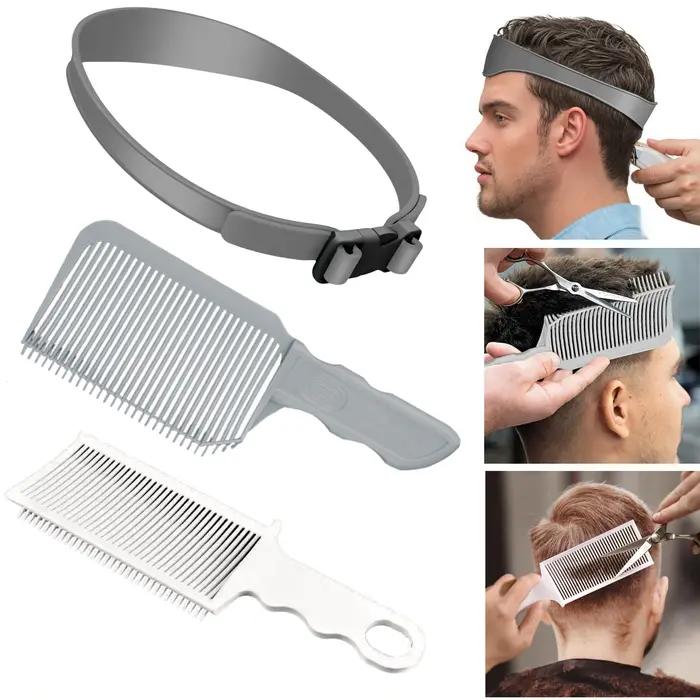 Kit de peignes à cheveux pour barbier, 1/3 pièces, coupe de cheveux à dessus plat, décoloration, sty