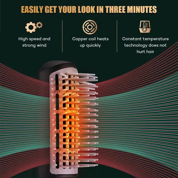 Nouveau sèche-cheveux peigne Air chaud friser pour rouleau de cheveux sèche-cheveux ionique brosse à