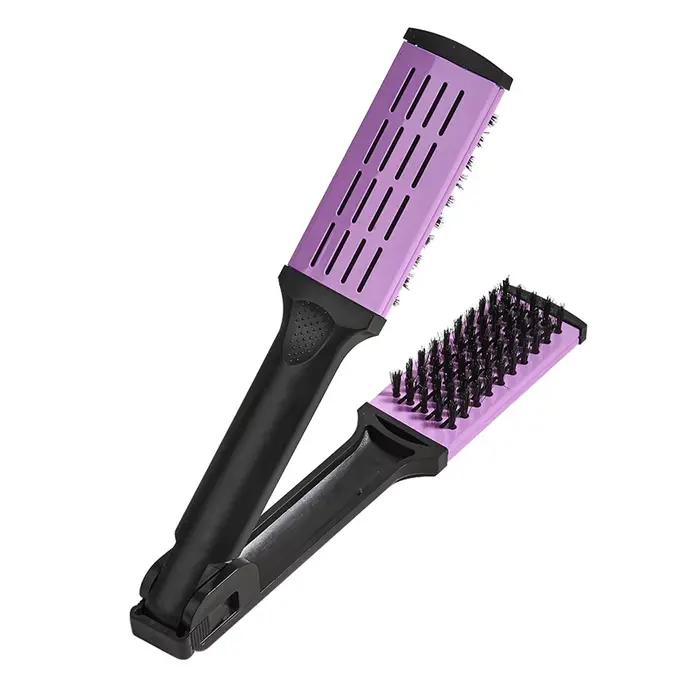 Brosse double antistatique pour coiffure, brosse à cheveux multifonctionnelle professionnelle, outil