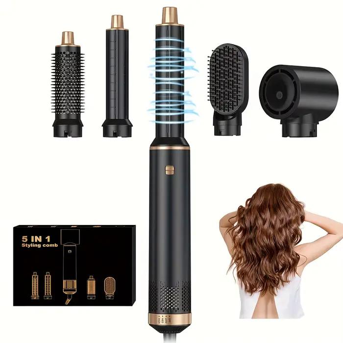 Sèche-cheveux 5 en 1, peigne électrique, lisseur à ions négatifs, fer à friser, brosse chauffante mu