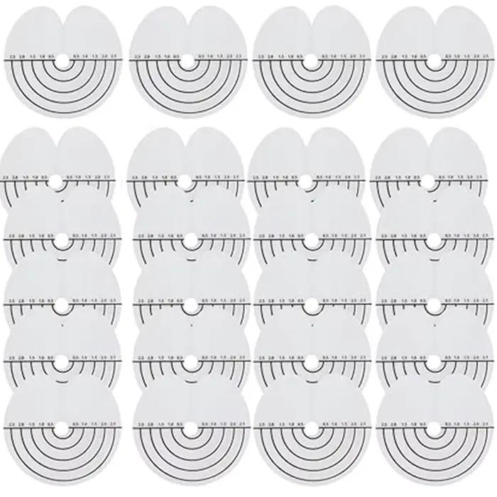 Protections thermiques pour Extensions de cheveux, 10 à 100 pièces, PVC transparent avec échelle, mo