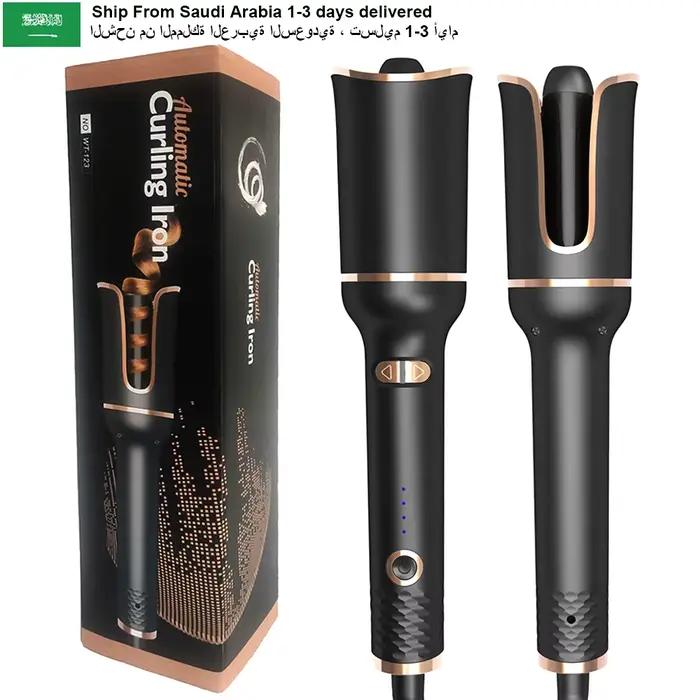 Fer à friser automatique professionnel rotatif, outils de coiffure pour boucles, vagues en céramique