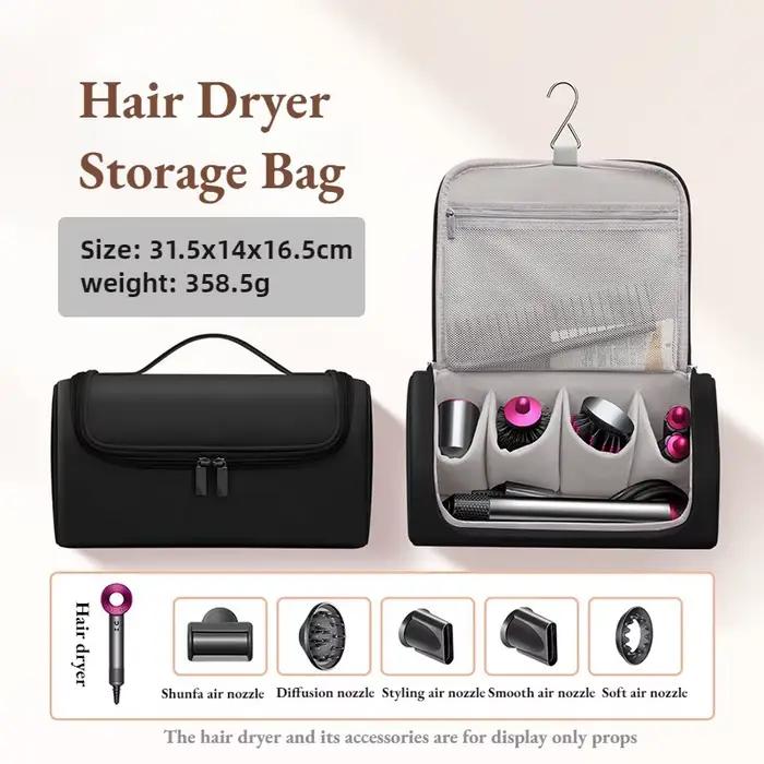 Sac de rangement pour sèche-cheveux de grande capacité, étui de voyage anti-poussière, pochette orga