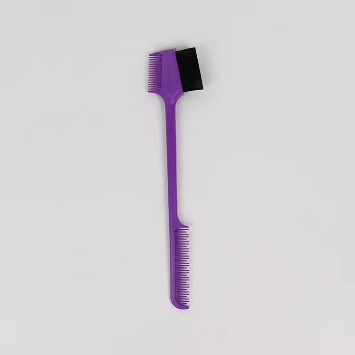 1 brosse à cheveux antistatique en plastique, contrôle à trois côtés, brosse de teinture pour cheveu