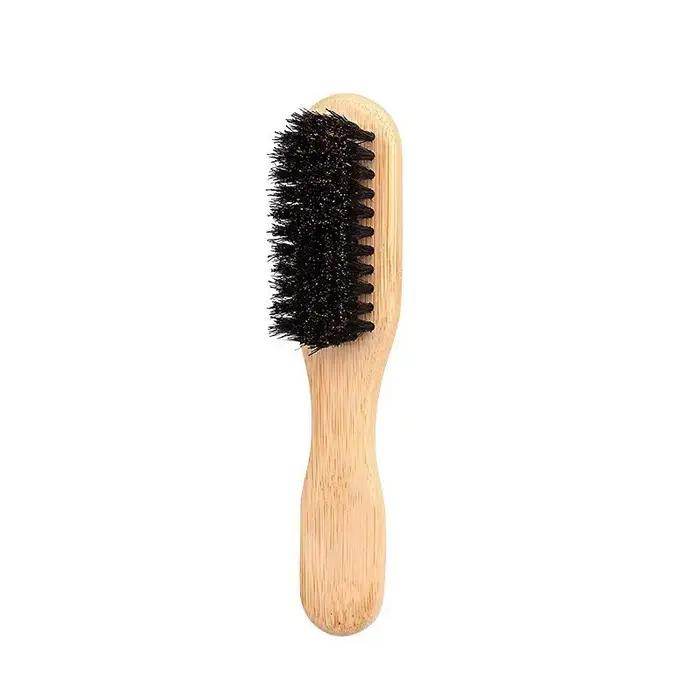 Brosse à cheveux en poils de sanglier pour queue de cheval lisse, chignon élégant et lissage des bab