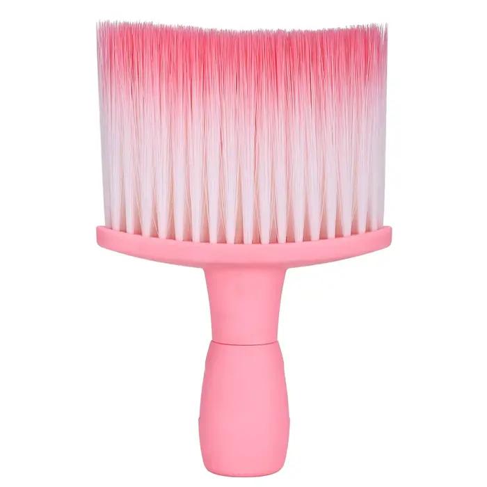 Brosse à dépoussiérer le cou de barbier aux couleurs pastel, à poils doux, pour le nettoyage des che
