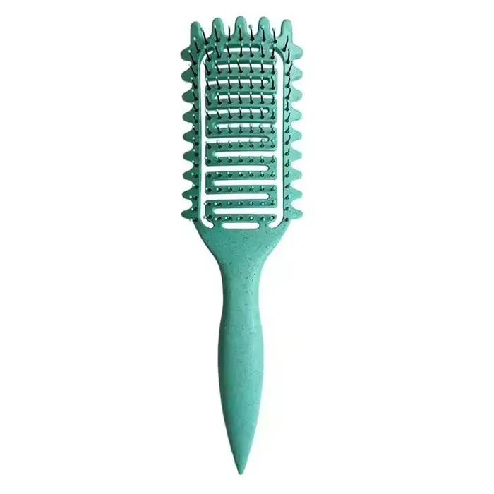 Brosse Coiffante Définition de Boucles, Brosse Démêlante à Poils de Sanglier Creux, Peigne pour Chev