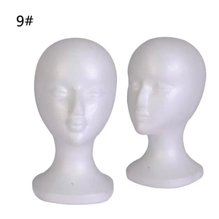 DUNIWig-Présentoir de Perruque en Mousse, Modèle de Tête de Mannequin T1, Support de Postiches, Modè