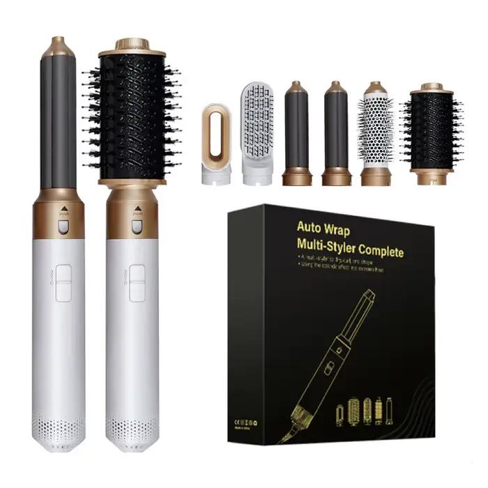 Sèche-cheveux avec brosse à cheveux, fer à friser, lisseur, multi-styler, 6 en 1