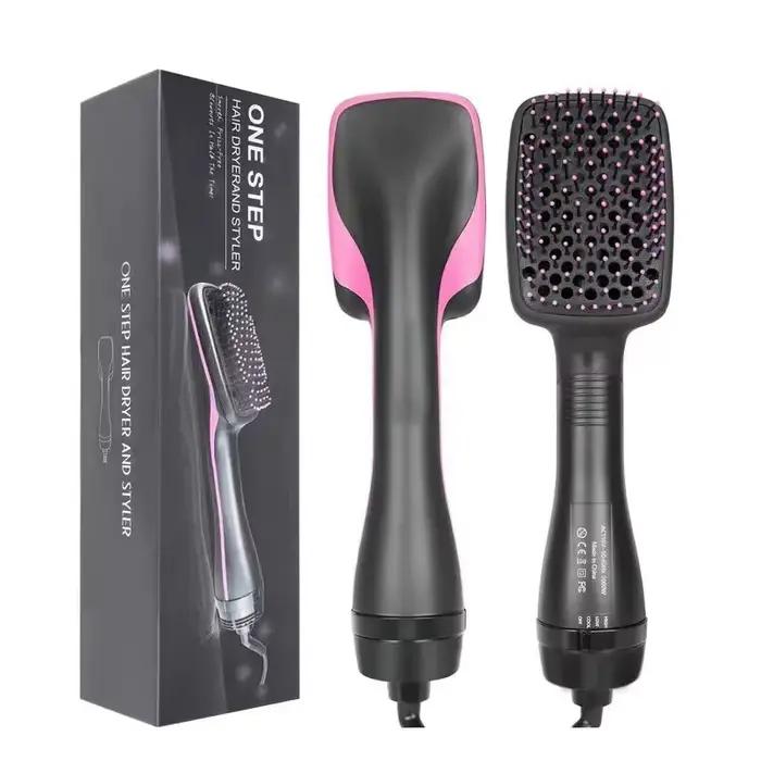 Brosse Sèche-Cheveux Portable à Air Chaud avec Peigne, Sèche-Cheveux et Peigne en un Seul Appareil, 