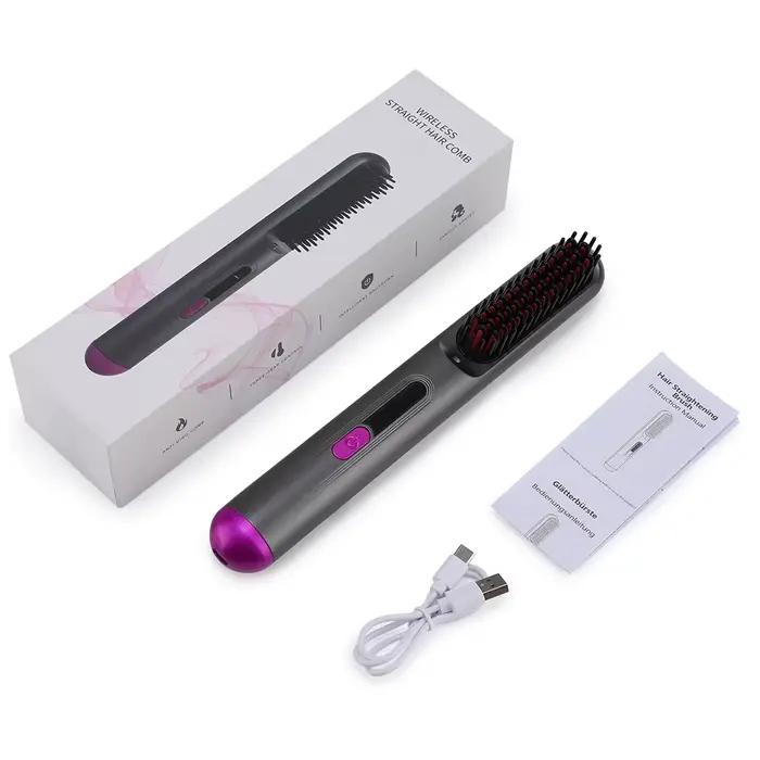 Peigne électrique chaud, lisseur de cheveux, peigne à chauffage rapide, outil de coiffure Anti-brûlu