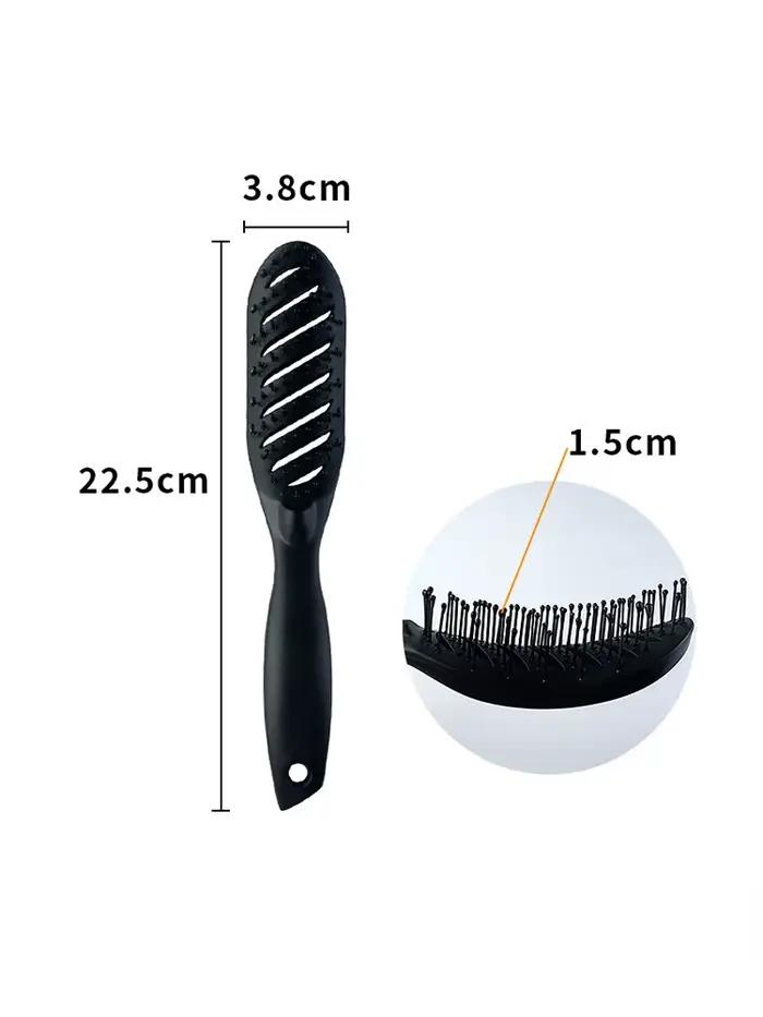 Brosse Coiffante pour Cheveux Bouclés, Masseur de Cuir Chevelu Professionnel, Peigne Démêlant et Séc